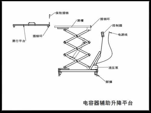 一种电容器便捷式升降安装平台