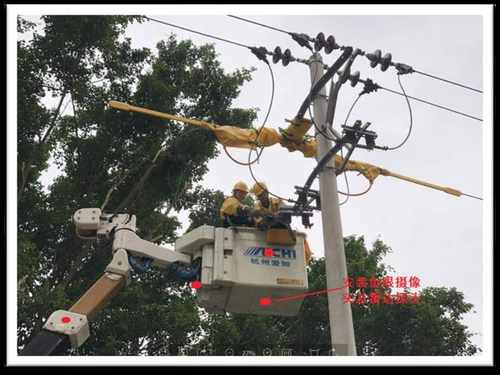带电车绝缘斗臂全景雷达影像系统